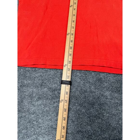 VTG Y2K Chase Authentics Dale Earnhardt Jr Red Shirt Womens L Gold Metallic - Picture 7 of 16